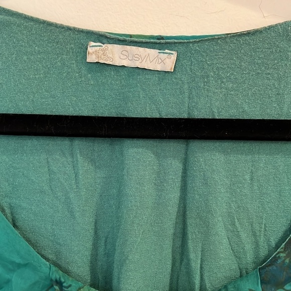 Woman Maxi Made in Italy Sleeveless Green dress with optional belt size S - Picture 2 of 9